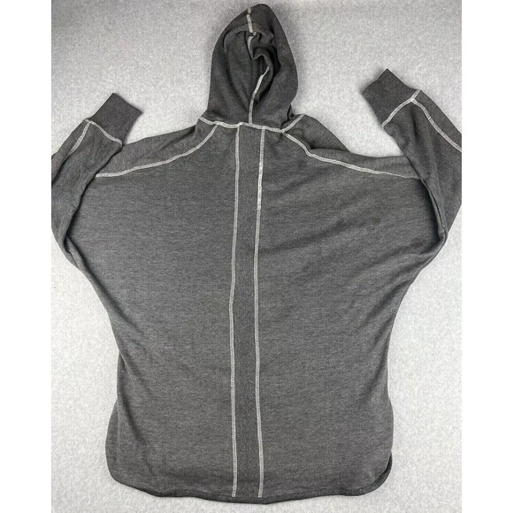 New Balance Jacket Mens Small Gray Cashmere Blend Performance Hoodie Fit - Picture 4 of 13